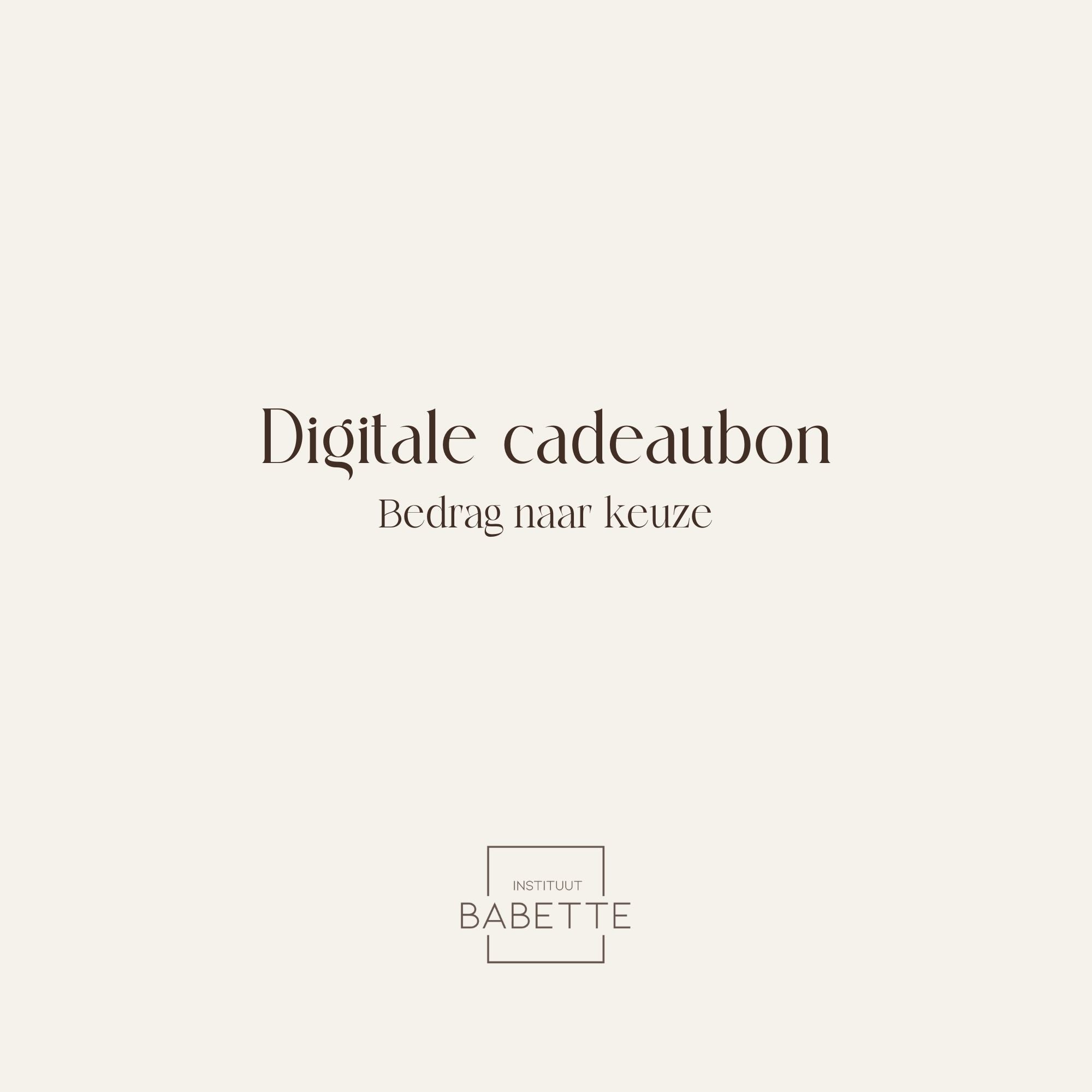 Digitale cadeaubon