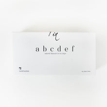 Afbeelding in Gallery-weergave laden, Classic ABCDEF black and white (full size)